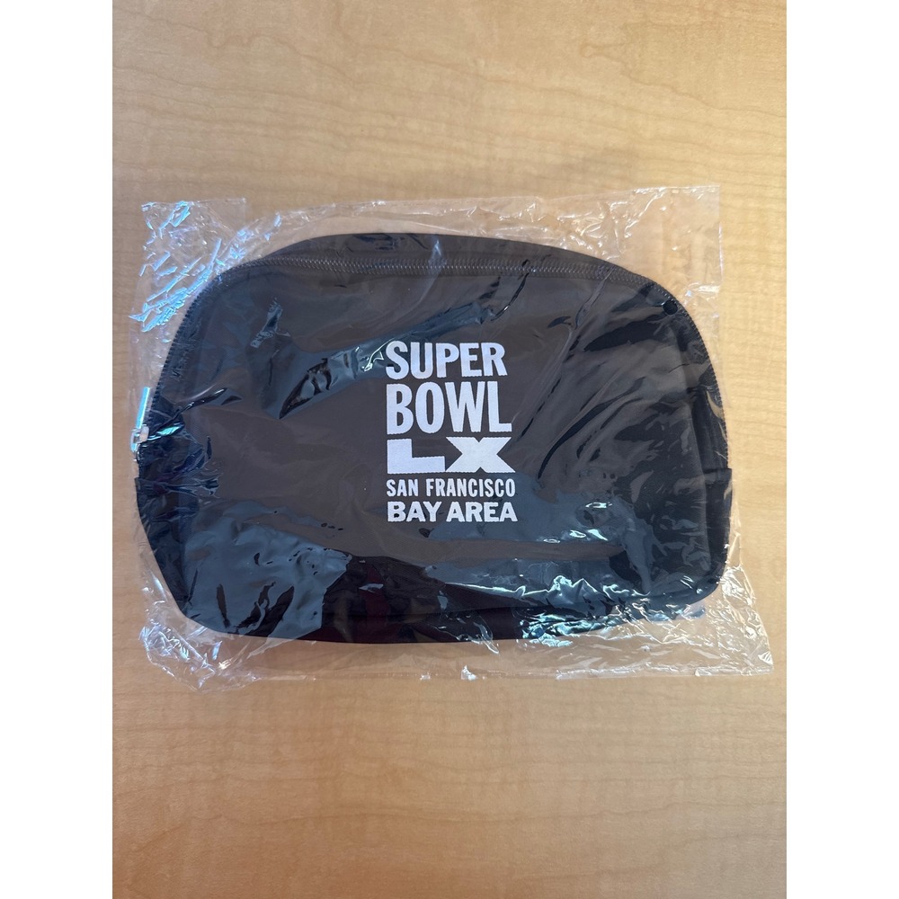 NFL Super Bowl LX San Francisco Bay Area Fanny‎ Pack Waist Bag Black New